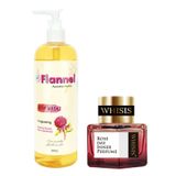 Combo Nước Hoa Vùng Kín Cho Phái Nữ Whisis Love Secret Inner Perfume 7ml (Màu Tím) Và Sữa Tắm Tiếp Thêm Sinh Lực Flannel Hoa Waratah, Bạc Hà & Quýt Mùi Hương Ngọt Ngào Quý Phái 500ml