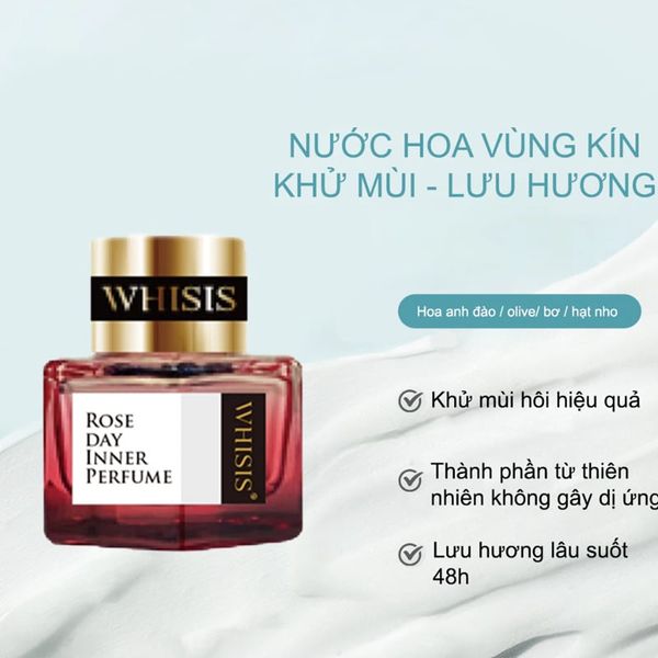 Nước Hoa Vùng Kín Cho Phái Nữ Whisis Rose Day Inner Perfume 7ml (Màu đỏ)