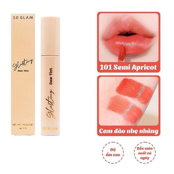 Son Bóng So Glam Glasting Dew Trang Điểm Dễ Dàng 4g