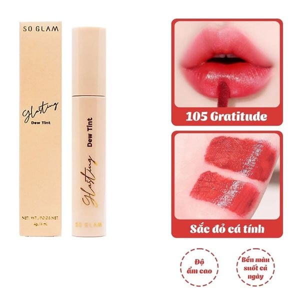 Son Bóng So Glam Glasting Dew Trang Điểm Dễ Dàng 4g