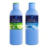 Combo Sữa Tắm Nước Hoa Felce Azzurra Hổ Phách Cam Nhài Và Hương Xạ Hương Trắng 650mlx2