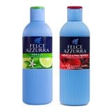 Combo Sữa Tắm Nước Hoa Felce Azzurra Hổ Phách Cam Nhài Và Hương Hibiscus & pink Pepper 650mlx2