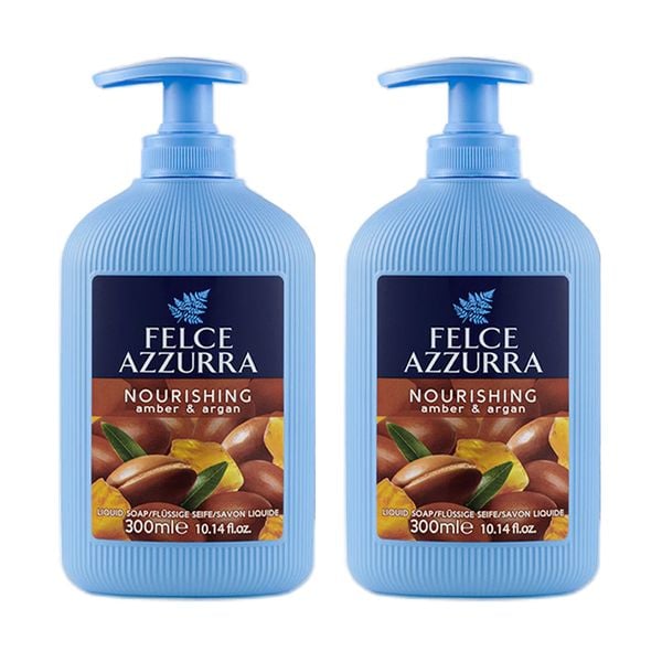 (HSD: 1/2026) Combo 2 Sữa Rửa Tay Hương Nước Hoa Felce Azzurra Hổ Phách & Dầu Argan 300mlx2