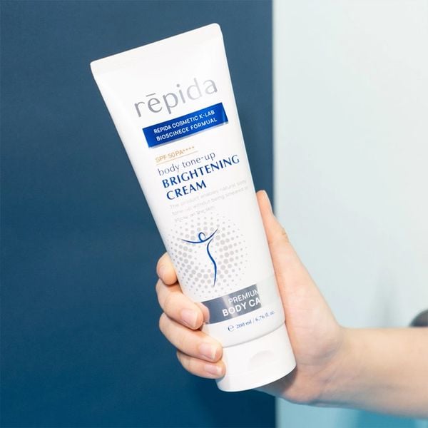 (HSD: 5/2026) Kem Dưỡng Thể Nâng Tone Sáng Da Repida Cấp Ẩm, Phục Hồi, Bảo Vệ Da SPF 50+ PA++++ 200ml