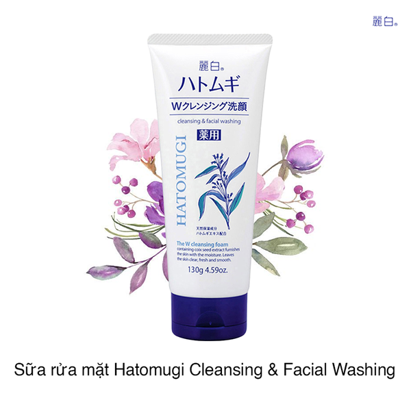 Sửa Rửa Mặt Ý Dĩ Hatomugi Nhật Bản 130g