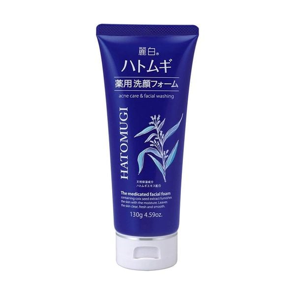 Sữa rửa mặt Hatomugi trị mụn dưỡng ẩm 130gr