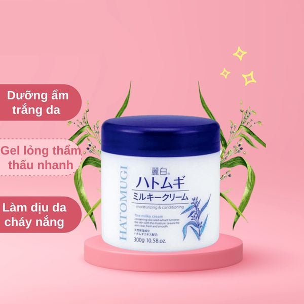 Kem Dưỡng Ẩm Và Làm Sáng Da Hatomugi 300G