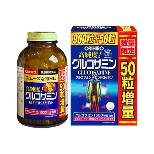 (HSD: 10/2026) Viên Uống Xương Khớp Glucosamine Orihiro Nhật Bản 950 Viên