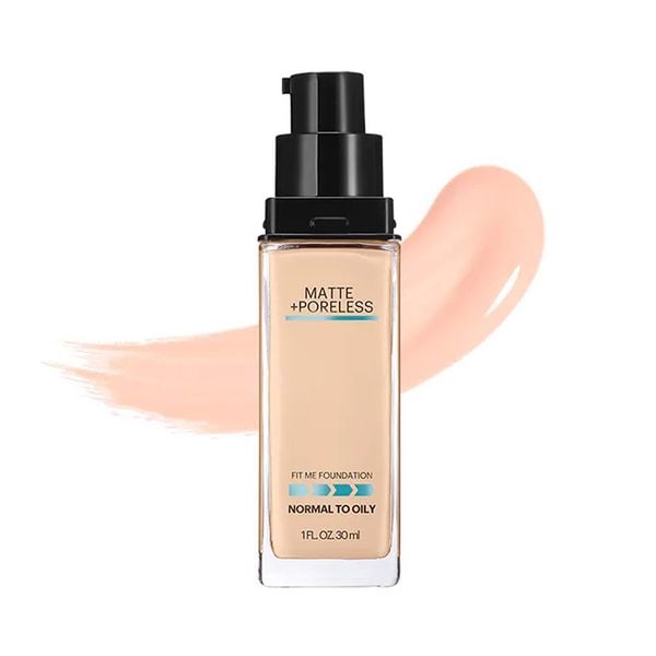 Kem Nền Maybelline Mịn Nhẹ Kiềm Dầu Chống Nắng Fit Me Matte Poreless Foundation SPF 22 #112 Natural Ivory 30ml