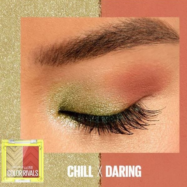 (HSD: 9/2026) Bảng Phấn Mắt Đôi Maybelline Color Rivals Chill X Daring