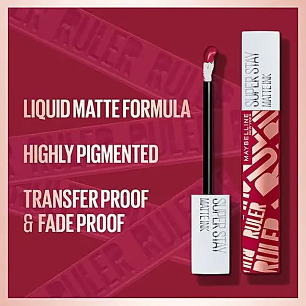 (HSD: 12/2025) Son Kem Lì Maybelline New York Super Stay Matte Ink Liquid Lipstick 5ml Iconic Ruler