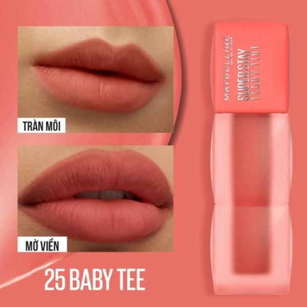 Son Kem Lì Maybelline Superstay Teddy Tint 5ml (Có 2 Màu Lựa Chọn)
