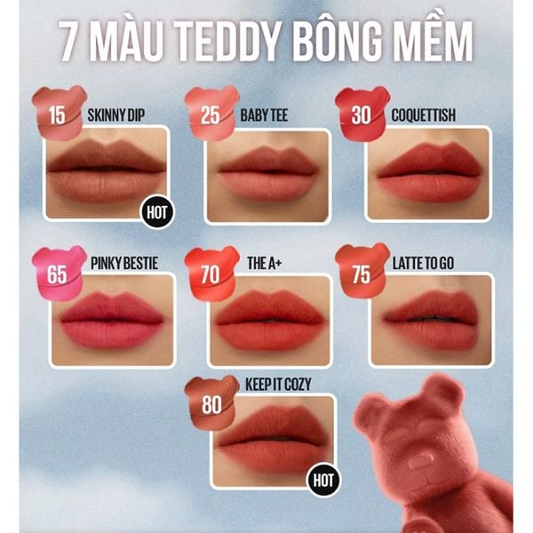 Son Kem Lì Maybelline Superstay Teddy Tint 5ml (Có 2 Màu Lựa Chọn)