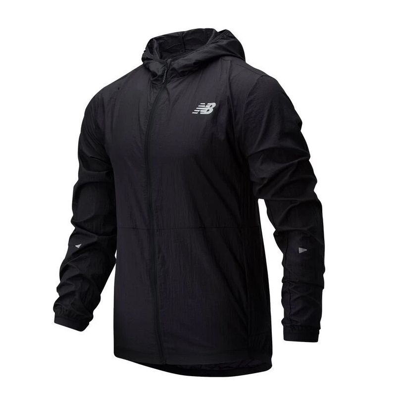 Áo Khoác Chạy Bộ Nam New Balance Impact Run Light Pack Jacket MJ01237BK