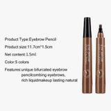 Bút Kẻ Lông Mày Dạng Lông Không Thấm Nước Nội Địa Trung Mẫu NDT033 Tặng Combo 5 Gói Khăn Giấy Ướt Đa Dụng Không Mùi An Toàn Neutrovis - (Gói 10tờ)
