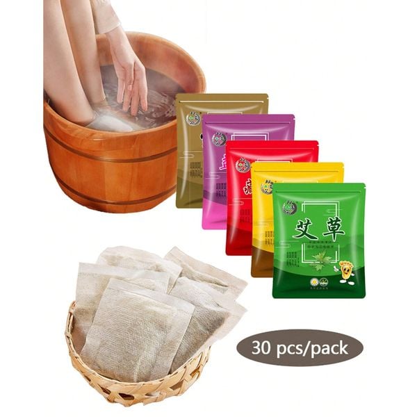 30 Túi Ngải Cứu Thảo Dược Ngâm Chân Mẫu NDT162
