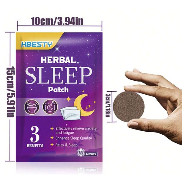 10 Miếng Dán Thảo Dược Giảm Mệt Mỏi, Hỗ Trợ Trị Mất Ngủ Mẫu NDT163