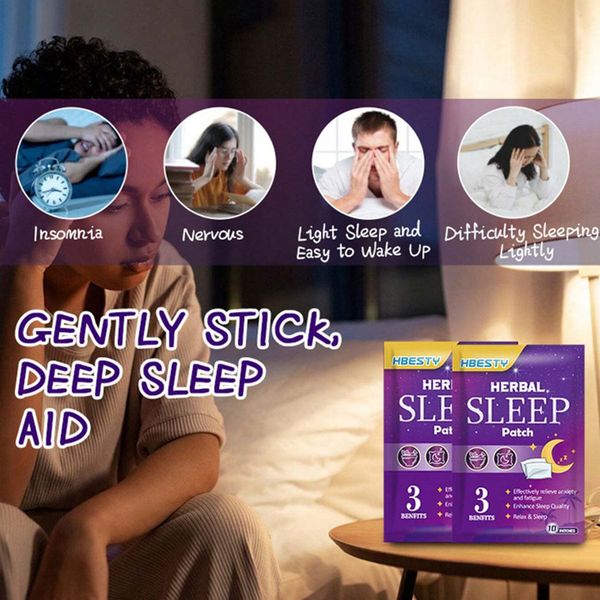 10 Miếng Dán Thảo Dược Giảm Mệt Mỏi, Hỗ Trợ Trị Mất Ngủ Mẫu NDT163