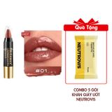 Son Lì Dưỡng Ẩm Nội Địa Trung (Nhiều Tông Màu Lựa Chọn) Tặng Combo 5 Gói Khăn Giấy Ướt Neutrovis