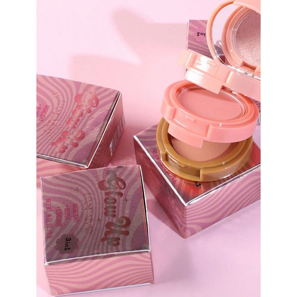 Phấn Má Hồng Trang Điểm Nội Địa Trung Màu Be Mẫu NDT220 Tặng 1 Thỏi Son Nhung Lì Nội Địa Trung