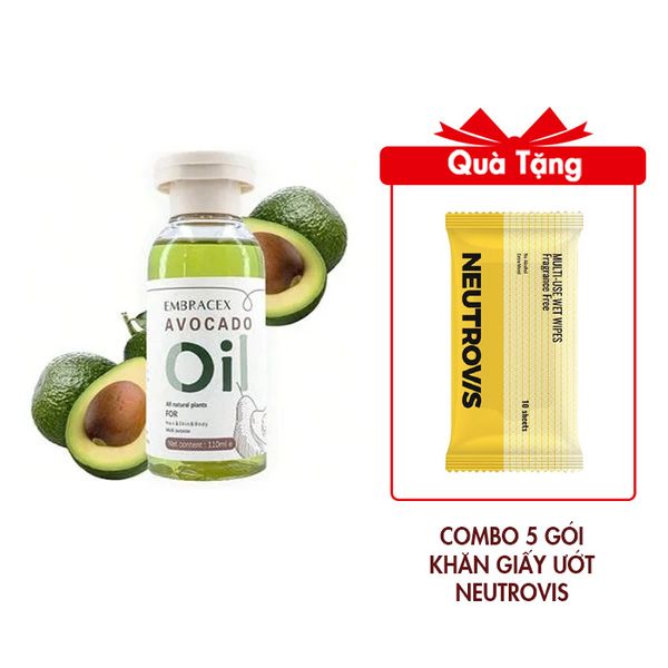 Tinh Dầu Chăm Sóc Tóc Và Cơ Thể Nội Địa Trung 110Ml Mẫu NDT277 Tặng Combo 5 Gói Khăn Giấy Ướt Neutrovis