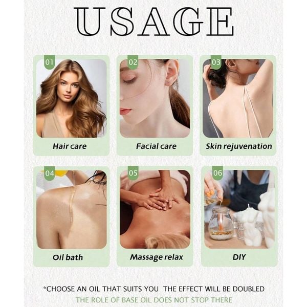 Tinh Dầu Chăm Sóc Tóc Và Cơ Thể Nội Địa Trung 110Ml Mẫu NDT277 Tặng Combo 5 Gói Khăn Giấy Ướt Neutrovis