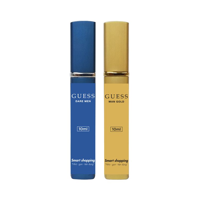 Combo Nước Hoa Chiết Guess Dare Men Homme EDT 10ml Và Guess Man Gold EDT 10ml