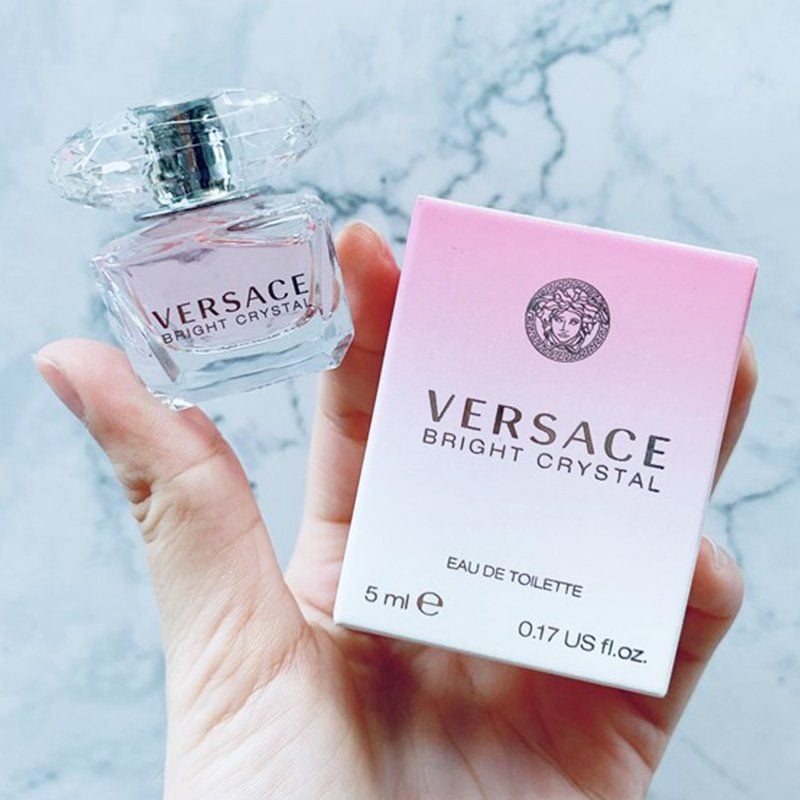 Set Nước Hoa Nữ Versace Bright Crystal EDT (90ml + Mini 10ml + Túi )