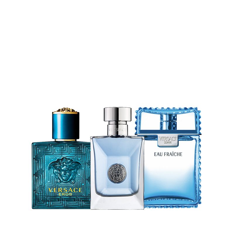 Combo 3 Nước Hoa Mini Versace Eros EDT 5ml - Versace Pour Homme 5ml Và Versace Man Eau Fraiche 5ml