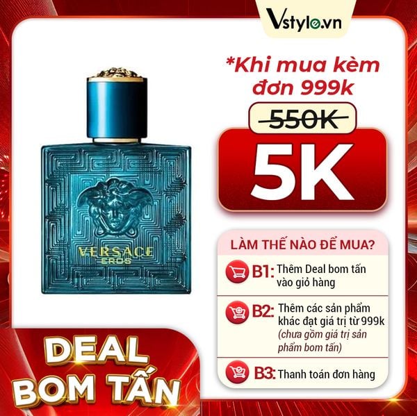 Nước Hoa Mini Versace Eros EDT 5ml (DEAL BOM TẤN 999K)