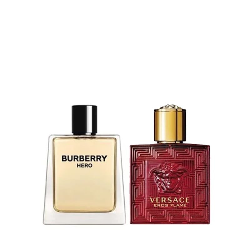 Combo Nước Hoa Mini Burberry Hero EDT 5ml Và Nước Hoa Mini Versace Eros Flame Edp 5ml