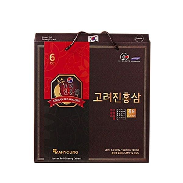 Nước Hồng Sâm 6 Năm Tuổi ManYoung Giúp Tăng Cường Sinh Lực, Phục Hồi Sức Khoẻ Hiệu Quả - 30 gói