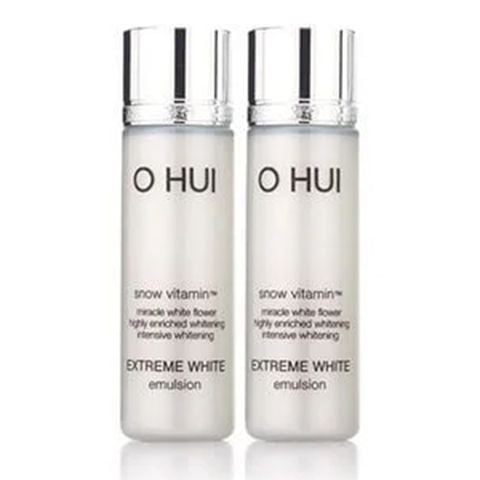 Combo 2 Sữa Dưỡng Trắng Da Ohui Extreme White Emulsion 20mlx2 (Hàng tách set)