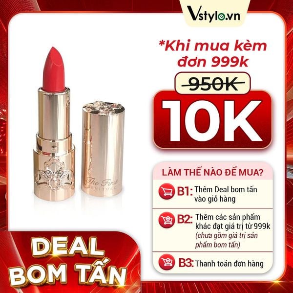 Son Lì Dưỡng Ẩm Mini Cao Cấp Ohui The First Geniture Lipstick Minisize Màu Red 1.3g (DEAL BOM TẤN 999K)