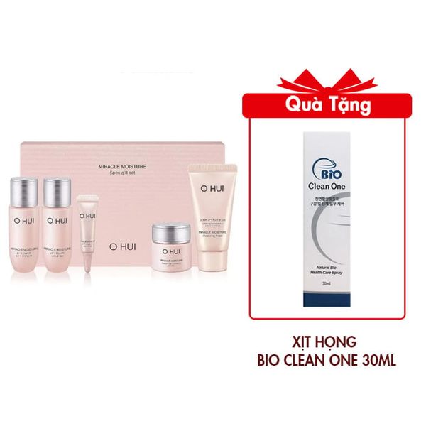 (HSD: 4/2026) Bộ 5 Món Dưỡng Ẩm Căng Mượt Da Ohui Miracle Moisture 5pcs 75ml