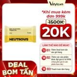 (HSD: 10/2025) Thùng 100 Gói Khăn Giấy Ướt Đa Dụng Không Mùi An Toàn Neutrovis (Gói 10tờ) (DEAL BOM TẤN 999K)