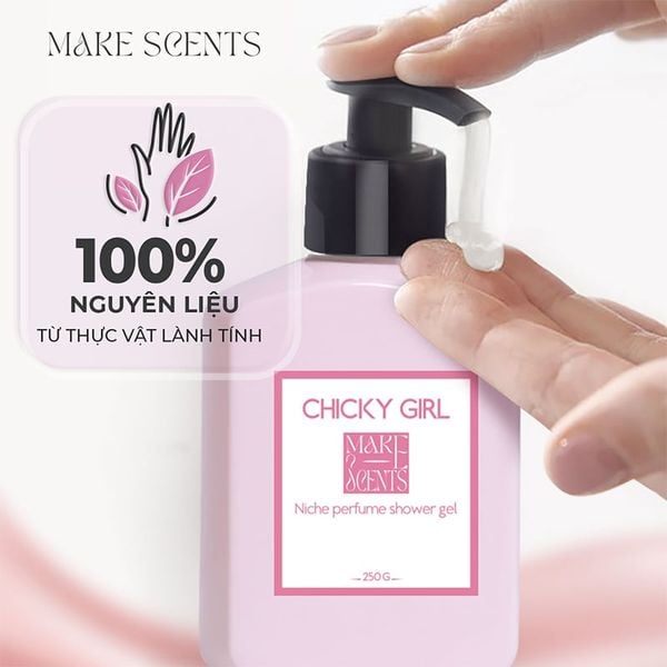 (HSD: 11/2026) Sữa Tắm Nước Hoa Niche Make Scents Hương Trái Cây Ngọt Ngào - Chicky Girl 250Gr