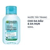 Nước Tẩy Trang Cho Da Dầu Mụn Micellar Water Garnier 50ml