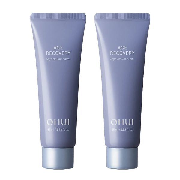 Combo 2 Sữa Rửa Mặt Tẩy Da Chết Dịu Nhẹ Chống Lão Hóa Ohui Age Recovery Soft Amino Foam 45mlx2