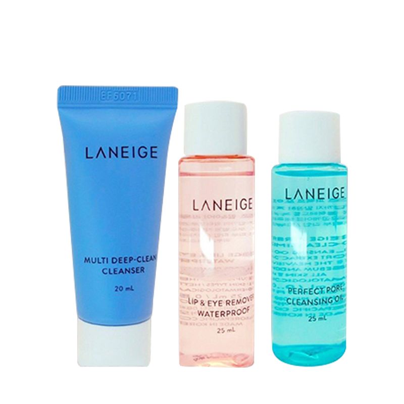 (HSD: 9/2024) Set Tẩy Trang Mini 3 món LANEIGE New Cleansing Trial Kit