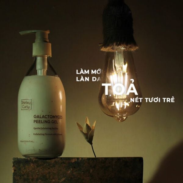 (HSD: 6/2026) Gel Tẩy Da Chết Shirley Curly Galactomyces Peeling Gel 300Ml
