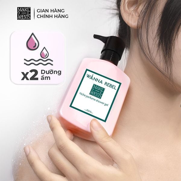 (HSD: 11/2026) Sữa Tắm Nước Hoa Niche Make Scents Hương Xạ Hương Hoang Dã - Wanna Rebel 250Gr