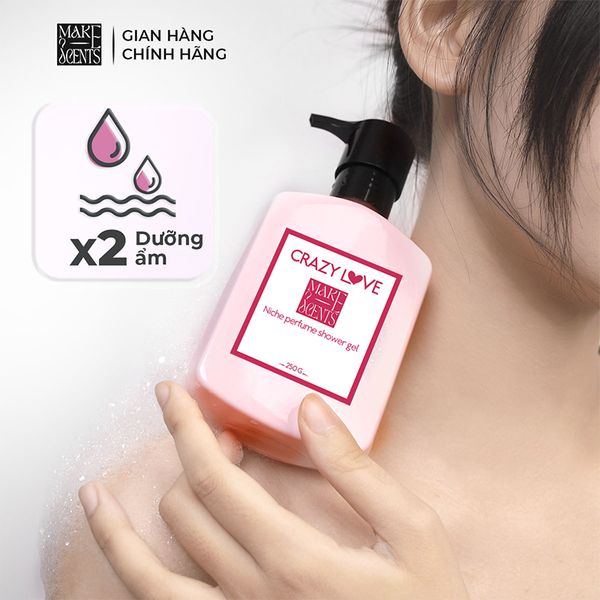(HSD: 11/2026) Sữa Tắm Nước Hoa Niche Make Scents Hương Hoa Quyến Rũ - Crazy Love 250Gr