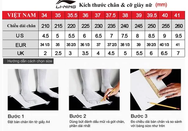 Giày Chạy Bộ Nữ Lining AGLS212-1