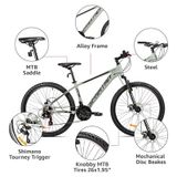 Xe Đạp Unisex Spartan 26inch Calibre Hardtail MTB - Sand Grey SP-3177