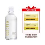 Nước Tẩy Trang Su:m37 Skin Saver Essential Pure Cleansing Water 100ml Tặng Combo 20 Gói Khăn Giấy Ướt Đa Dụng Không Mùi An Toàn Neutrovis