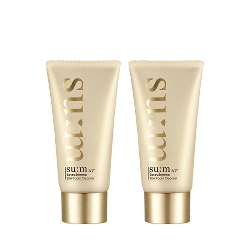 Combo 2 Sữa Rửa Mặt Tái Sinh Da Chiết Xuất Vàng Su:m 37 Losec Summa Elixir Foam Cleanser 60mlx2