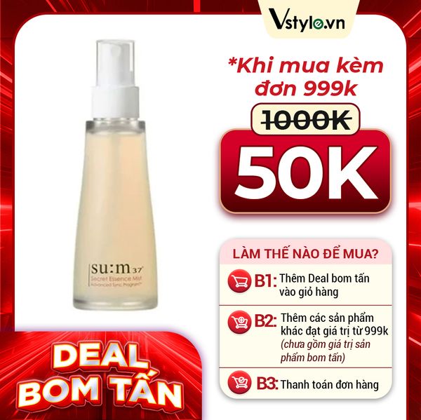 Xịt Khoáng Nước Thần Su:m37 Secret Essence Mist 60ml (DEAL BOM TẤN 999K)