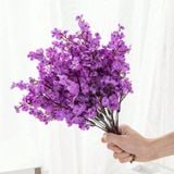 1 Cành Hoa Nhân Tạo Màu Tím Trang Trí Mẫu SUNH103