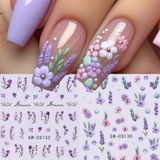 Miếng Dán Móng Tay 2D Nhiều màu Mẫu SUNH184